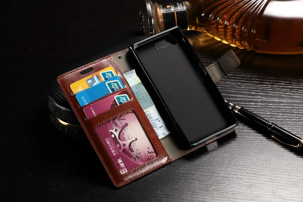 Фирменная Новинка Высокое качество PU кожаный чехол для Sony Xperia Компактный X Compact