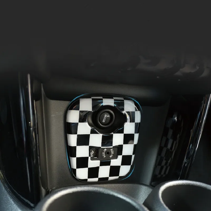 Наклейка для автомобильного прикуривателя крышка USB AUX консоли панель рамка
