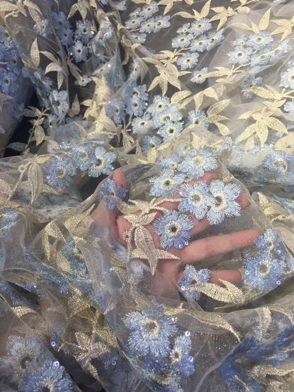 Высокое качество Африканский кружевная ткань с красными блестками Tissu индийский