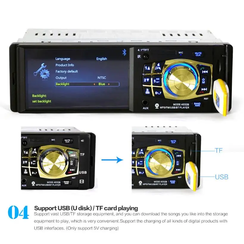 Новое поступление Bluetooth стерео аудио Bluetooth Handsfree FM Aux вход приемник SD USB MP3 jn16