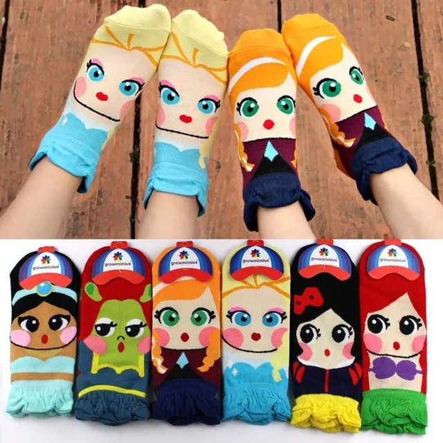 Милые носки принцессы kawaii harajuku 3d женские мужские новые японские корейские