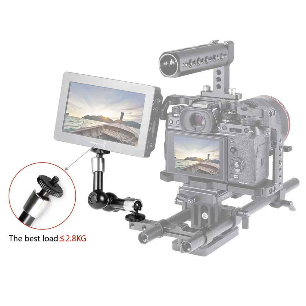 Шарнирный Рычаг SmallRig 5 дюйма с 1/4 винтами регулируемый фрикционный Magic Arm для DSLR Rig