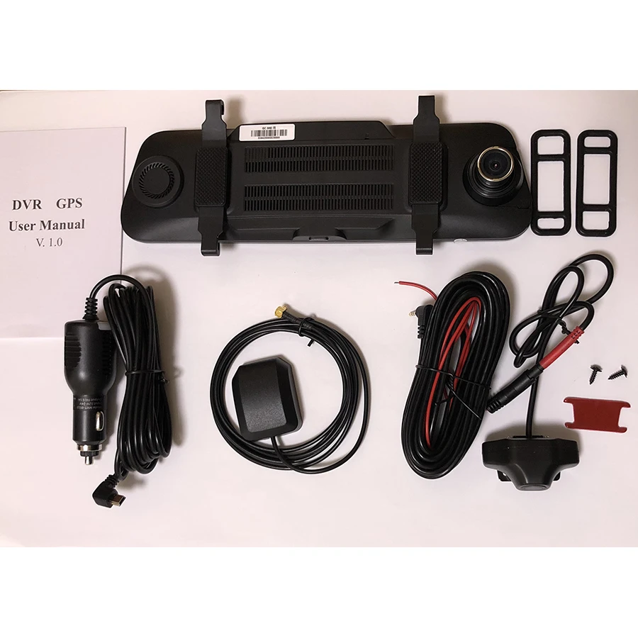 Зеркало заднего вида Udricare 10 дюймов ADAS 4G Wi Fi Bluetooth Android 8 1 GPS двойной объектив DVR Full HD