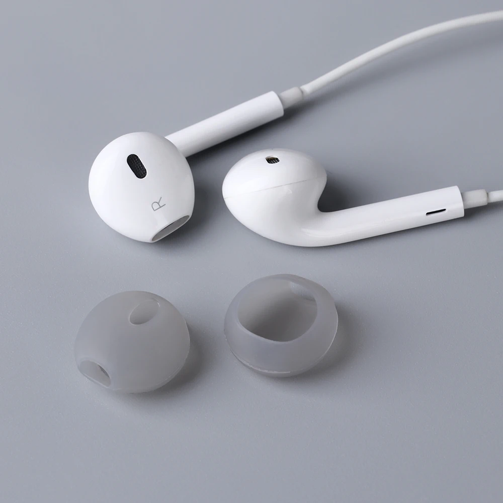 2 пары универсальных чехлов для наушников силиконовые противоскользящие