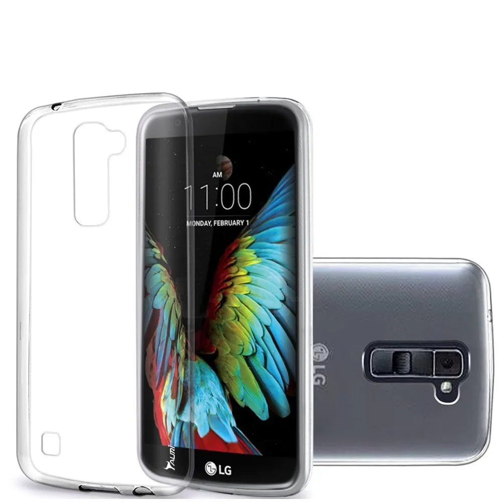 100pcs/lot.Ultra Thin Slim Transparent Clear Soft TPU Case Cover for LG K10 / Premier LTE free shipping by DHL |