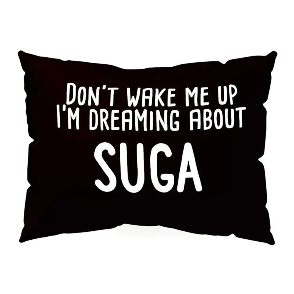 SUGA KPOP чехол для подушки DONT WAKE ME UP прямоугольное украшение для дома SUGA JIMIN V Jung Kook JIN J HOPE армейский чехол для подушки - Цвет: SUGA