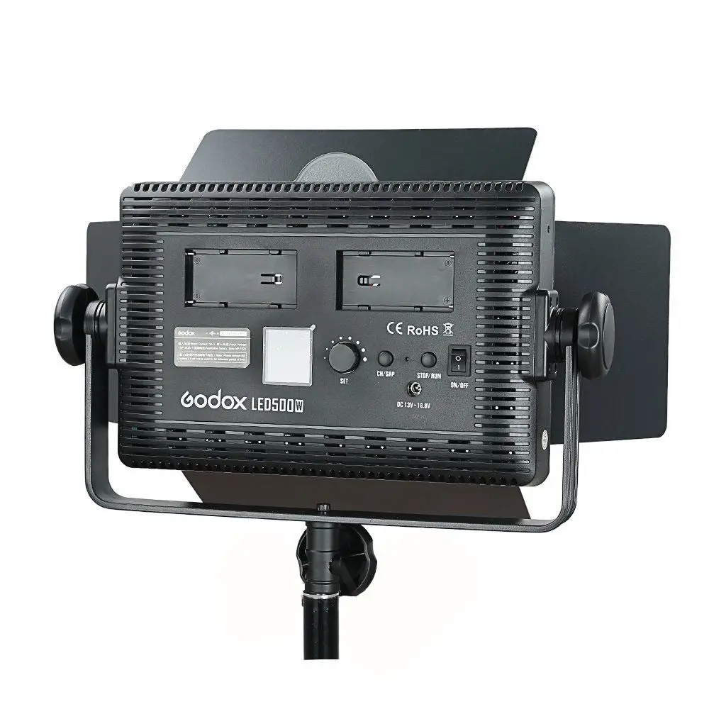 2 шт Godox светодиодный 500 W 5600 K белая лампа непрерывная съемка световая панель +