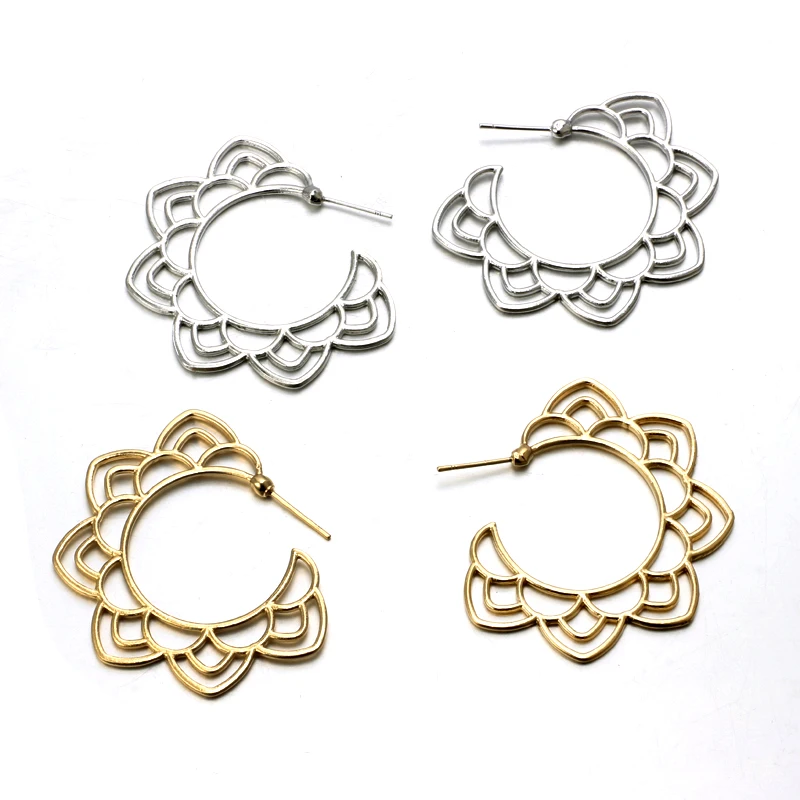 Docona полые серьги подвески для женщин девушек этнические металлические