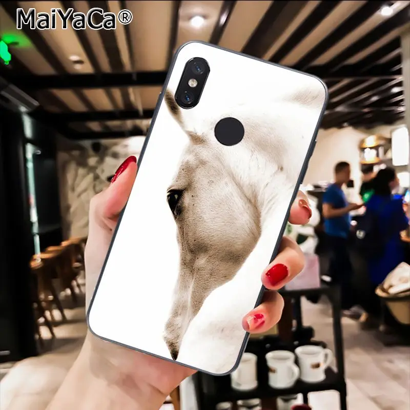 MaiYaCa животное лошадь Новинка чехол для телефона Fundas чехол для Xiaomi Redmi8 4X 6A Redmi Go Redmi5 5Plus Note7 8ProA1 A2Lite