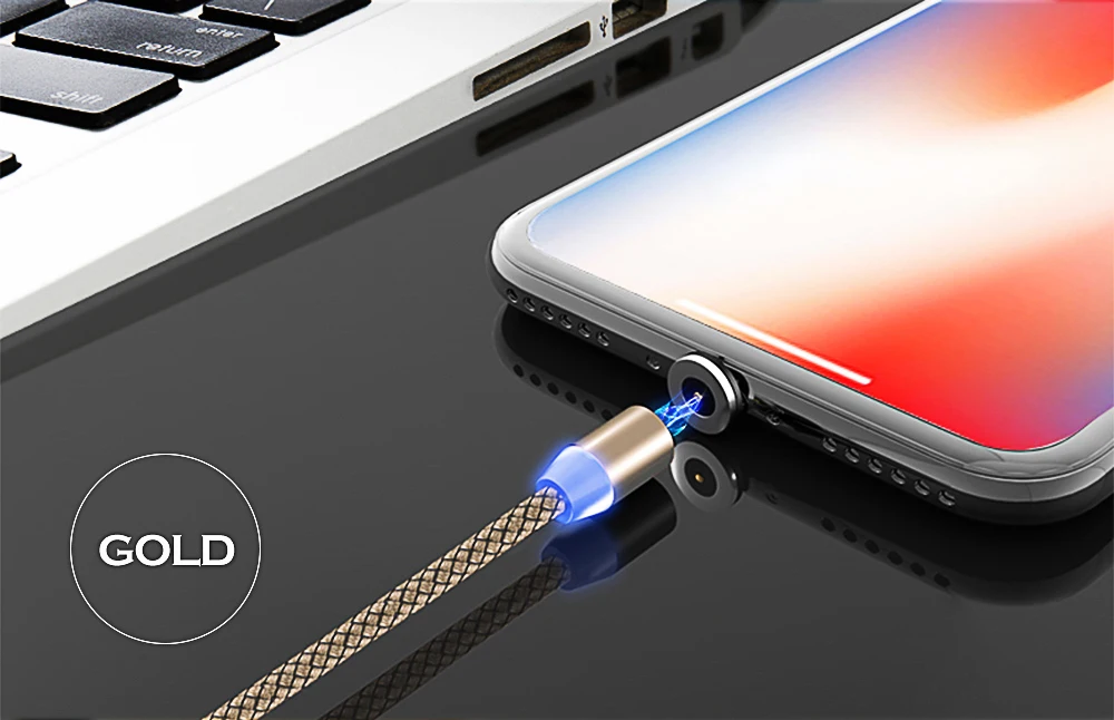 1 м обновленный светодиодный магнитный USB кабель для Iphone xs max 8 7 6 и Micro usb type C кабель для зарядного устройства для huawei Быстрая зарядка USB кабель