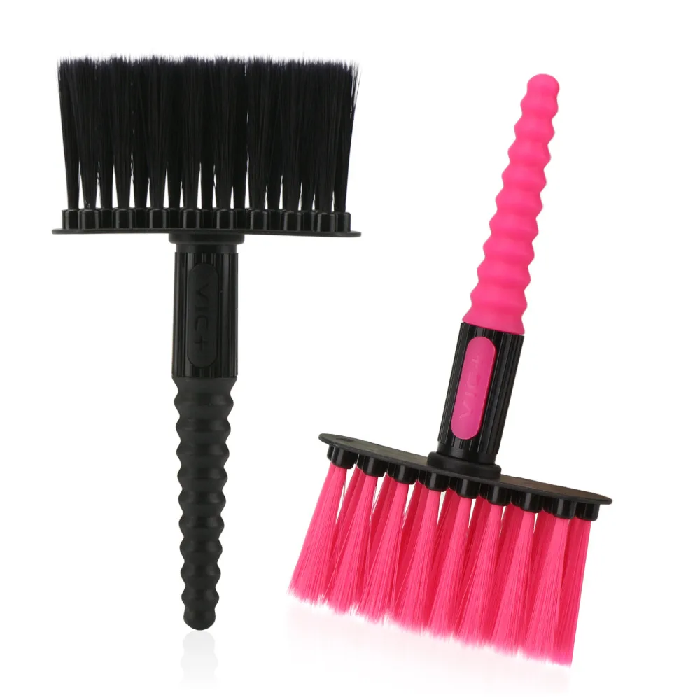 

Segbeauty Barber Neck Dust Brush Soft Bristles Light Haircut Cleaning Brush without Falling Strands Black & Red_ 2pcs