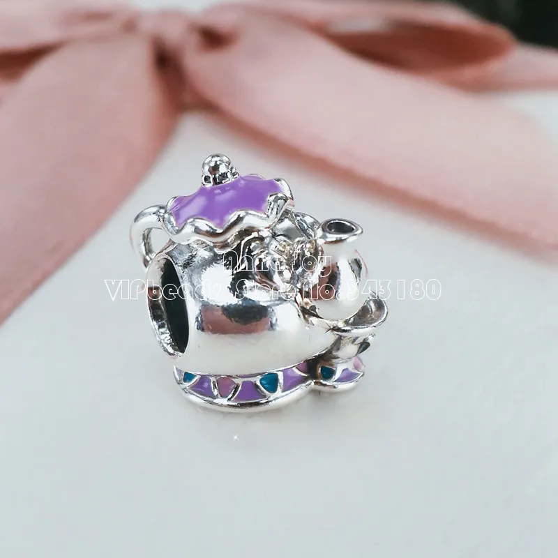 2017 Весенняя Новинка 925 стерлингового серебра Смешанная эмаль Миссис Потс Шарик