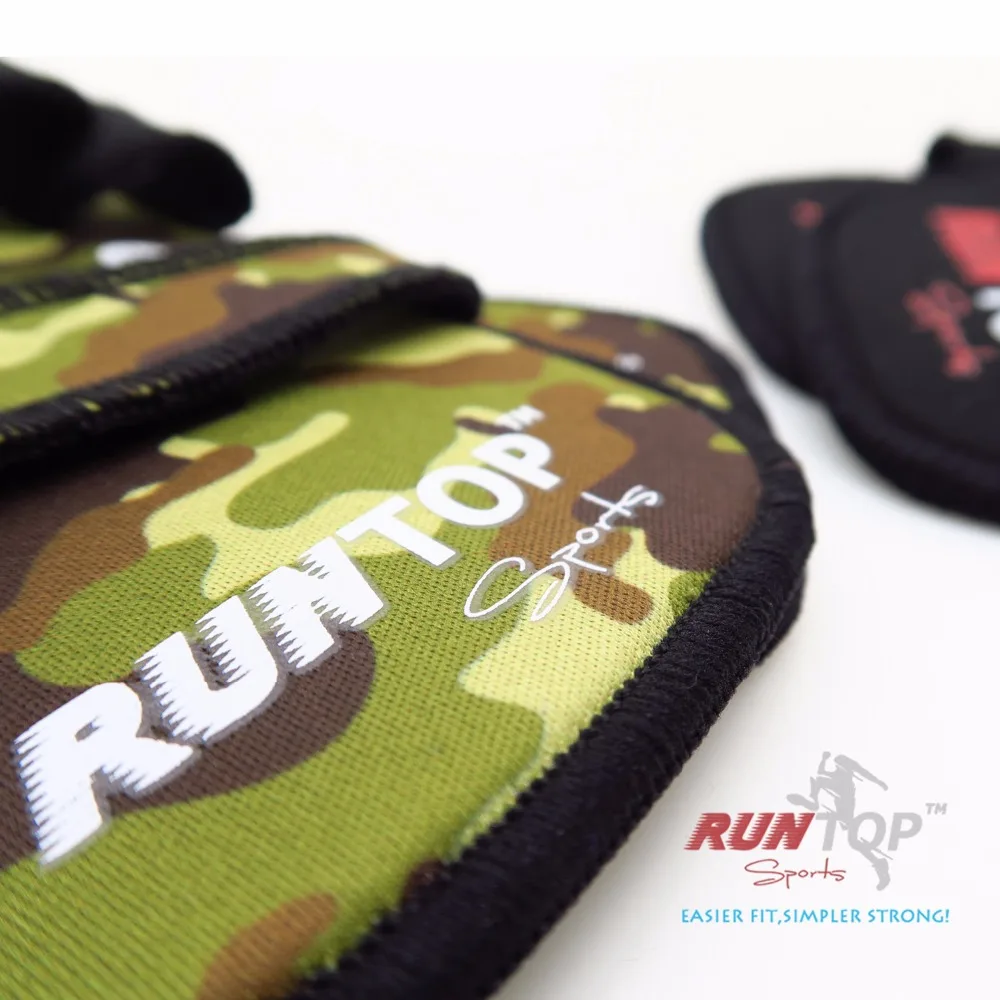 RUNTOP 6 мм тяжелая атлетика PULL UP Grip колодки перчатки Кроссфит тренировки тренажерный зал Тренировка Фитнес Powerlifting защита рук