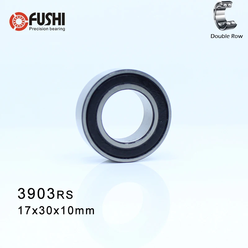 3903 2RS подшипник 17*30*10 мм (1 шт.) двухрядный герметичный RS угловой контактный