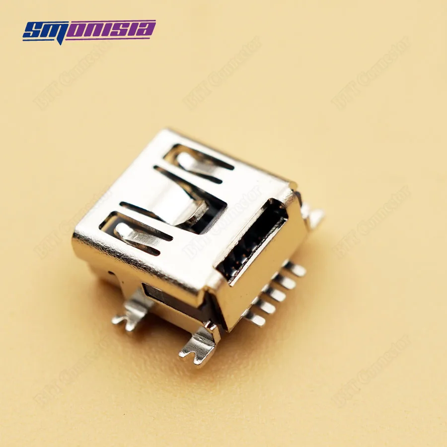 Smonisia 100 шт короткий мини USB Женский 5Pin разъем для зарядки данных smd Тип|smd connector|l