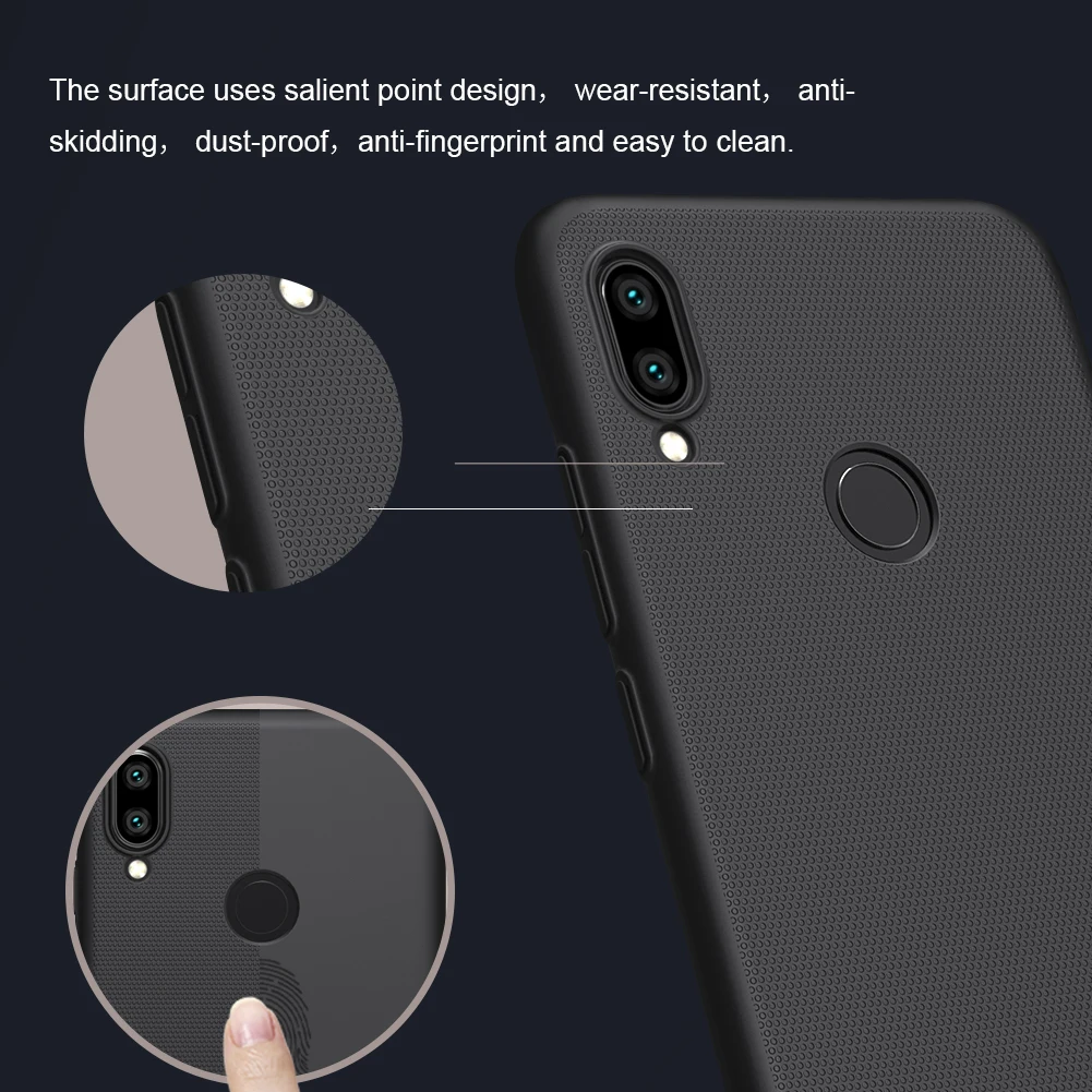 Для Xiaomi Redmi Note 8, 7, 6, 5 Pro чехол Nillkin матовый защитный чехол из поликарбоната чехол-накладка для Xiaomi Redmi Note 8 Pro, 7, 6, 5 Pro, 4, 4X чехол