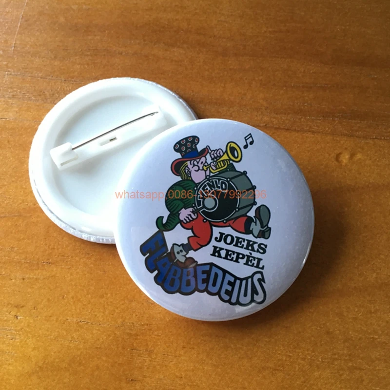 30pcs Custom Tinplate badge 75*75mm cartoon round brooch plate pin Clothing Decoration Pin Badges | Канцтовары для офиса и