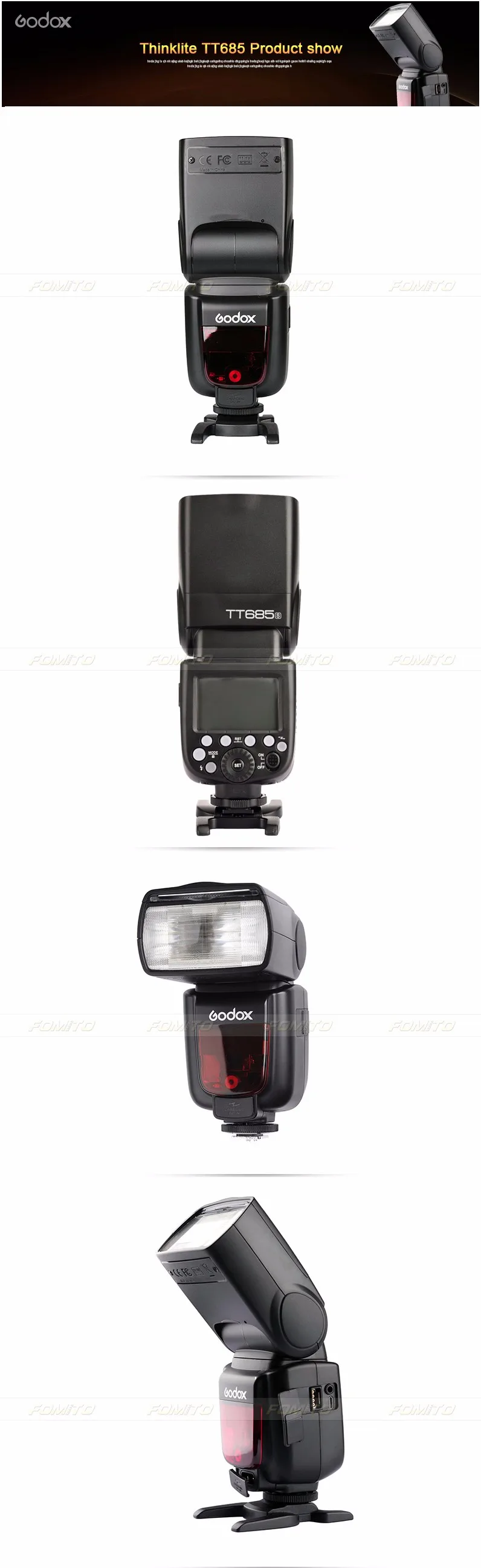 Новое поступление Godox TT685/S TT685S скоростной lite HSS высокоскоростной синхронизация внешний ttl для SONY EOS Flash