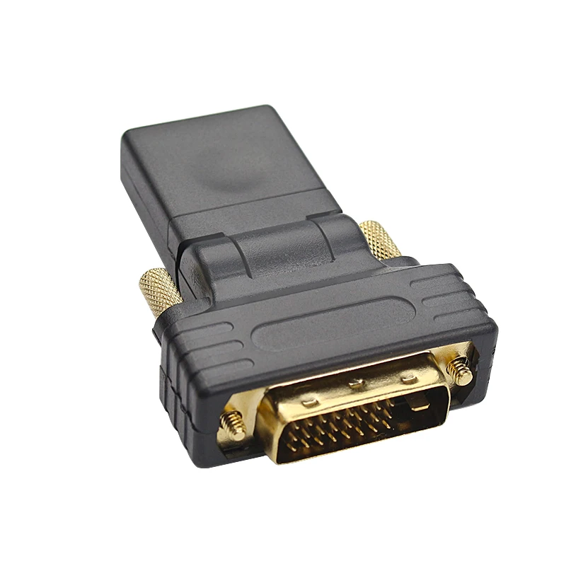 360 градусов вращение мужского и женского пола совместимому с HDMI к DVI-D DVI 24 + 1 Pin