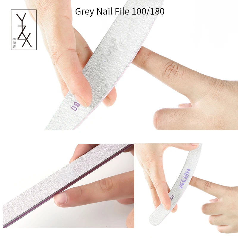Пилка для ногтей YZX 5 шт./лот шлифовальная серая зернистость 100/180|nail files grit|nail file100/180