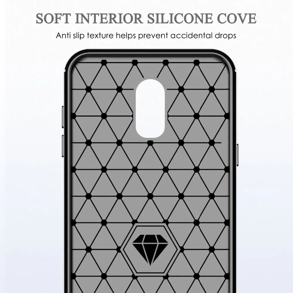 Carbon Fiber Texture Back Case For samsung galaxy J7 DUO MAX Pro 2017 Silicone cover 2018 Perx plus top star |