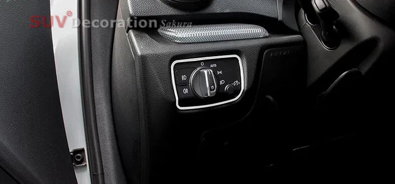 Для Audi A3 8V 2012 2013 2014 2015 2016 2017 2018 серебряные аксессуары для интерьера головной свет