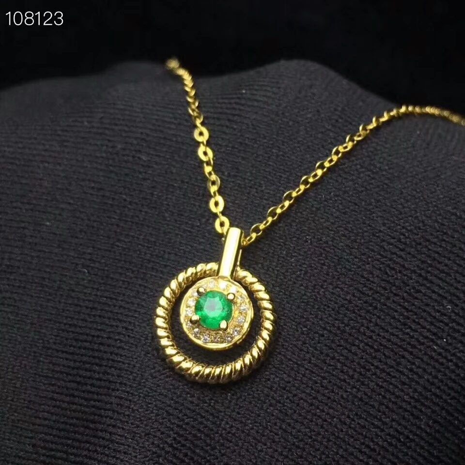 KJJEAXCMY boutique jewels 925 Чистое серебро инкрустированный натуральный изумруд Дамский