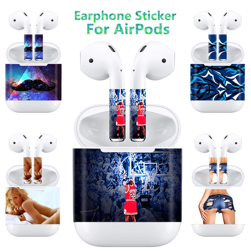 2018 Новое поступление протектор кожи Стикеры для Apple AirPod наклейки приставки