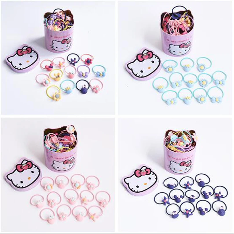 Wholesale 14 Pcs/LOT Cute Children'S Elastic Rubber Band Girls Hair Children Flower Cartoon Mouse Accessories | Аксессуары для