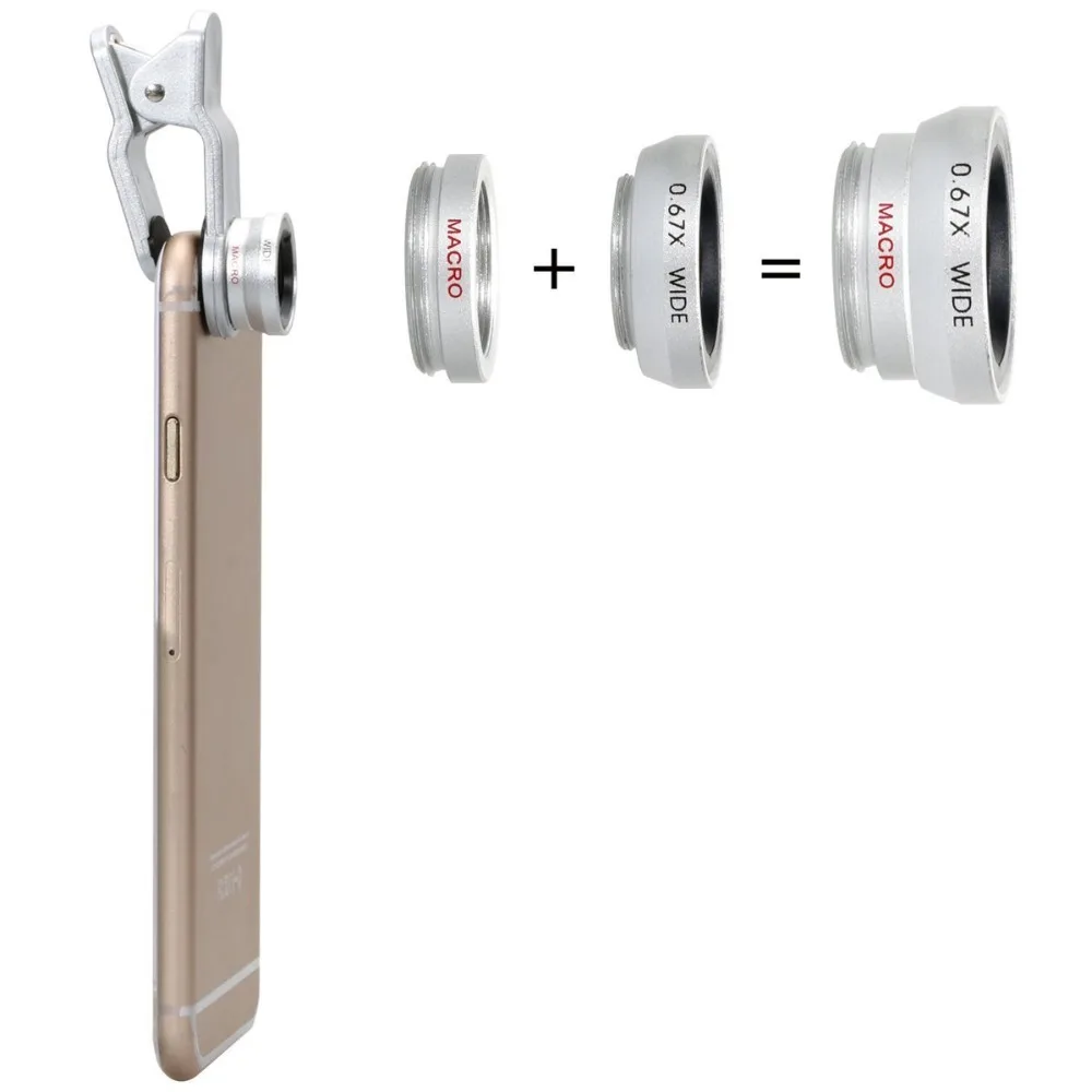 Дополнительные линзы (рыбий глаз макрообъектив широкоугольный объектив) для