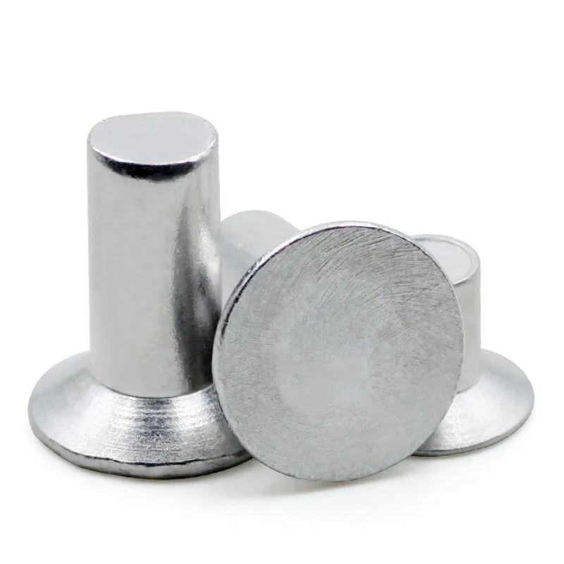 50pcs-m3*4/5/6/8/10/12/16/20 gb869 потайной Алюминий твердые заклепки/плоский Конус Головы
