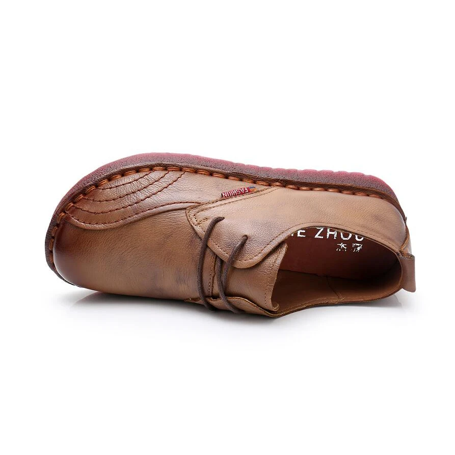 New women casual shoes Woman Shoes Casual Work Driving Women Flats Genuine Leather Flat shoe woman fashion | Обувь
