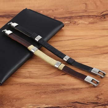 Classic Ethnic Style Black/Yellow - PU Leather Bracelet 3