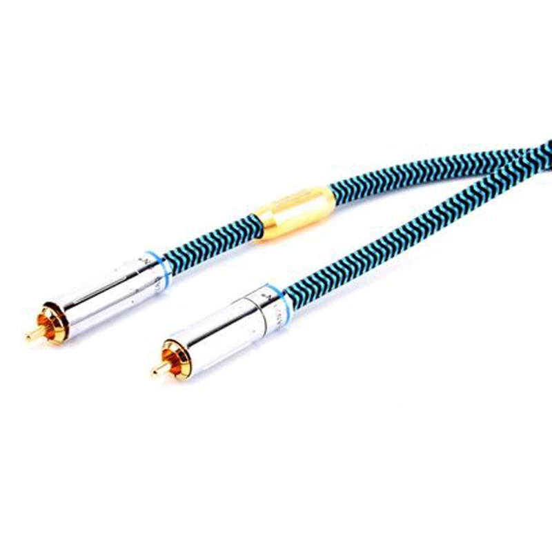 Кабель OFC HiFi RCA в нейлоновой оплетке 75 евро цифровой коаксиальный аудиокабель SPDIF