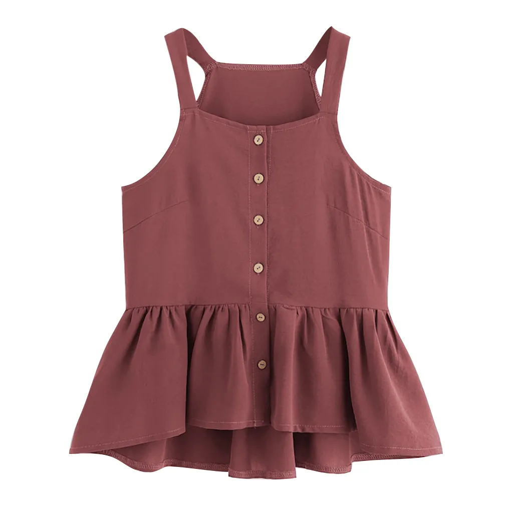 Модные сексуальные топы для женщин повседневные без рукавов однобортные с