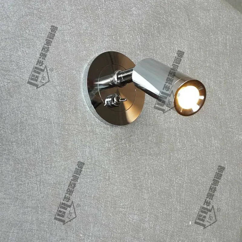 Topoch LED утопленное освещение над кроватью направленная головка с выключателем ВКЛ