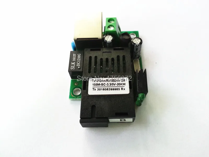 Мини-одномодовый медиаконвертер волоконно-оптический приемопередатчик 1 SC 10/100 M |