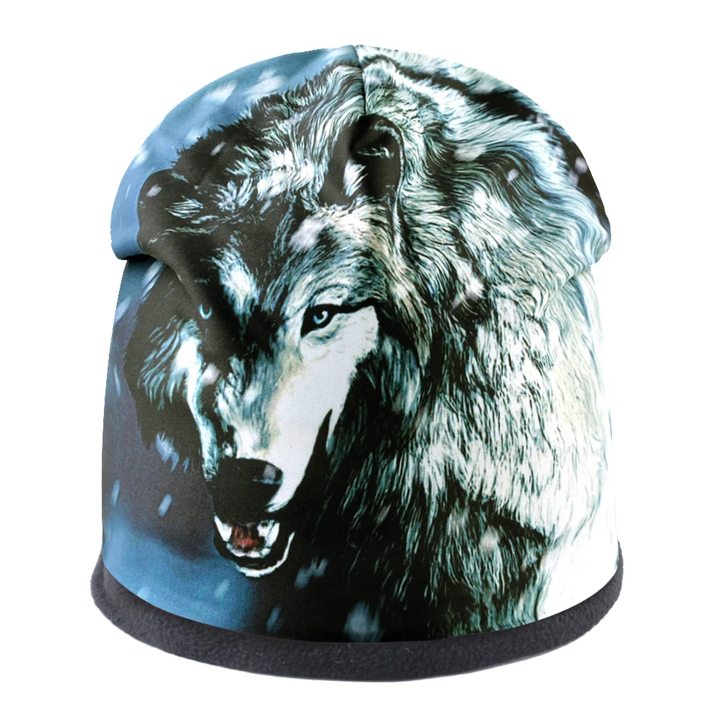 Skullies Beanie Мужская зимняя Осенняя вязаная шляпа теплая флисовая подкладка