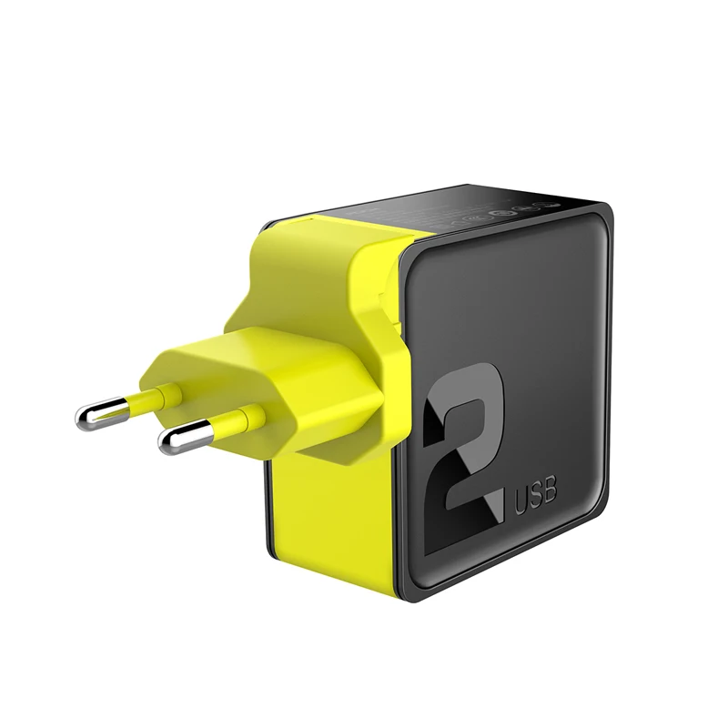 Rock 2 USB зарядное устройство Универсальный Быстрый QC3.0 PD зарядное устройство дорожный адаптер 3,6-6V3A 6,1-9V2A 5V4A ЕС Разъем для iPhone samsung Xiaomi - Тип штекера: EU Plug