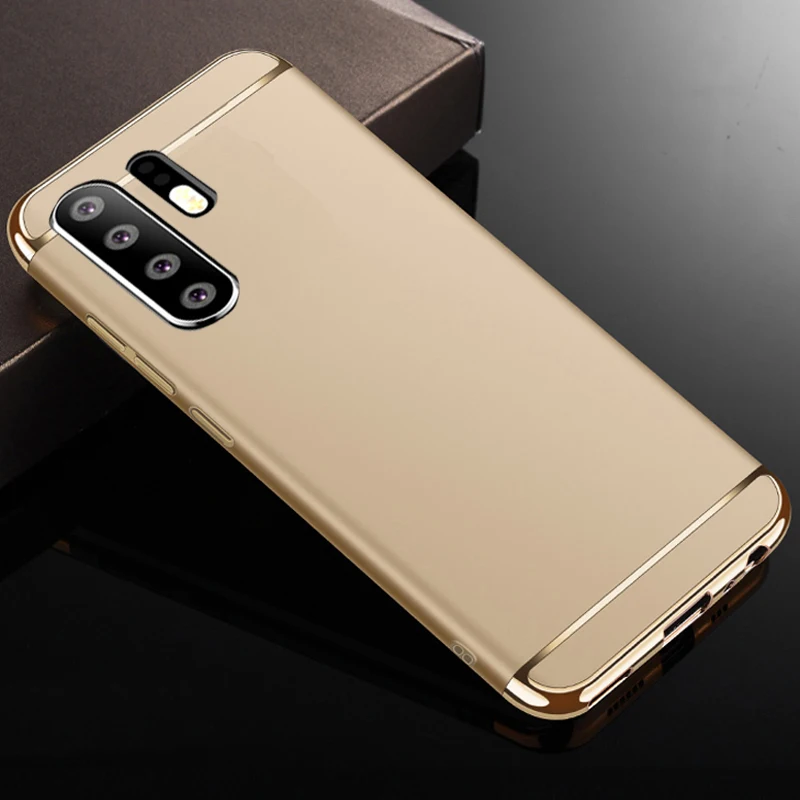 gold YUETUO жесткий пластиковый чехол на заднюю панель телефона, чехол, чехол для huawei p30 pro lite nova 4e p 30 p30pro p30lite аксессуары - Цвет: gold