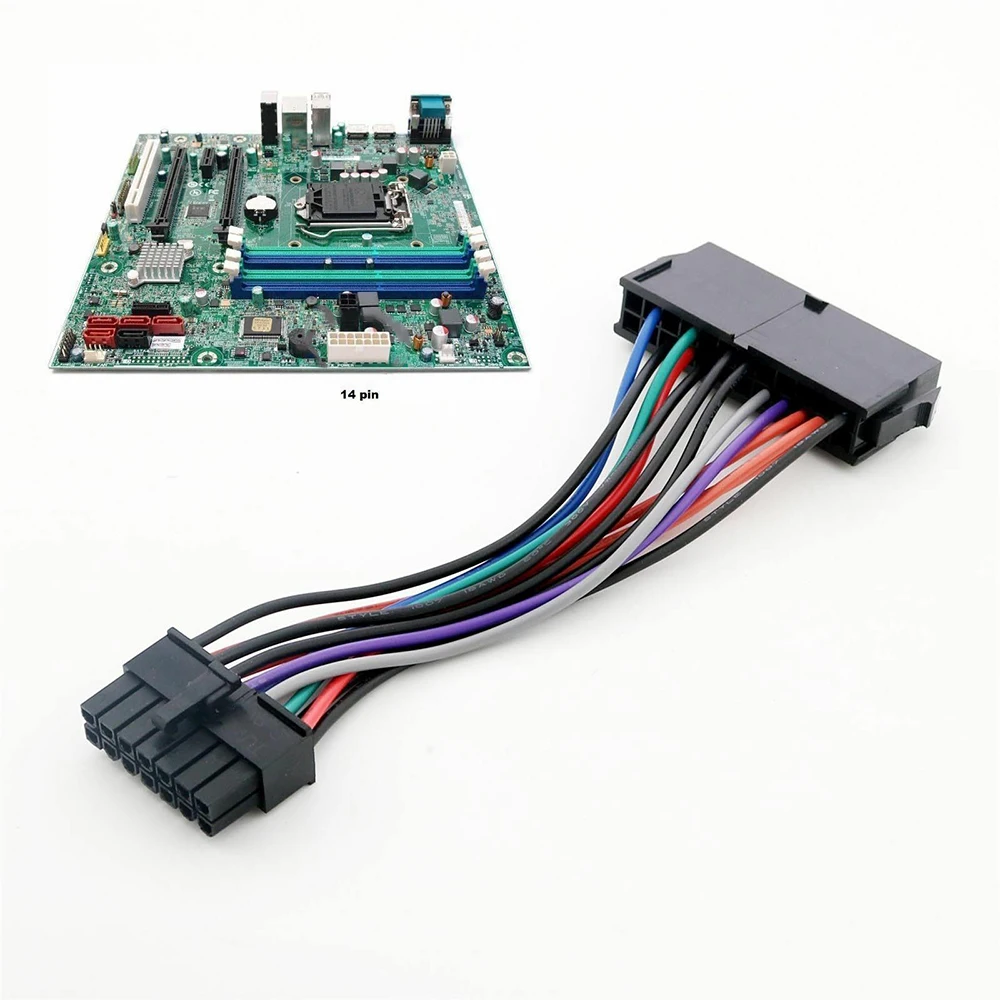 24 Pin до 14 контактный Питание кабель 18AWG блок питания ATX с адаптером для IBM lenovo Q77 B75 A75
