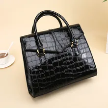Womens Bag Classic Crocodile Pattern Handbag For Women PU Leather Hand Bag Ladies Shoulder Bags  NI002