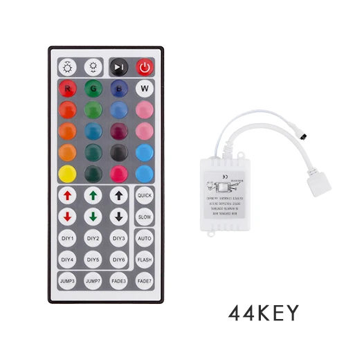 Светодиодный RGB Управление; DC12V мини 44/24 ИК переключатель дистанционного Управление для 3528 5050 RGB Светодиодные ленты света - Цвет: 44Key