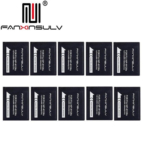 10x Battery NP W126 NP-W126S Батарея+ Батарея чехол для ЖК-дисплея с подсветкой Fujifilm X-T3 XT2 XA5 XT20 XT1 XT100 XH1 XT10 XE3 X100F XA10 X-PRO2 pro1 XA10 Камера - Цвет: 10x Battery