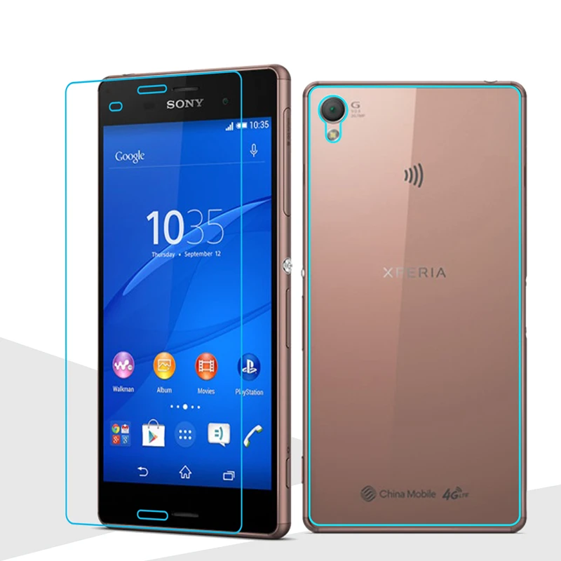 2 шт передняя+ задняя 9H Премиум Закаленное стекло крышка для sony Xperia Z Z1 Z2 Z3 Z4 Z5 Compact M4 M5 Aqua двойная защита экрана пленка