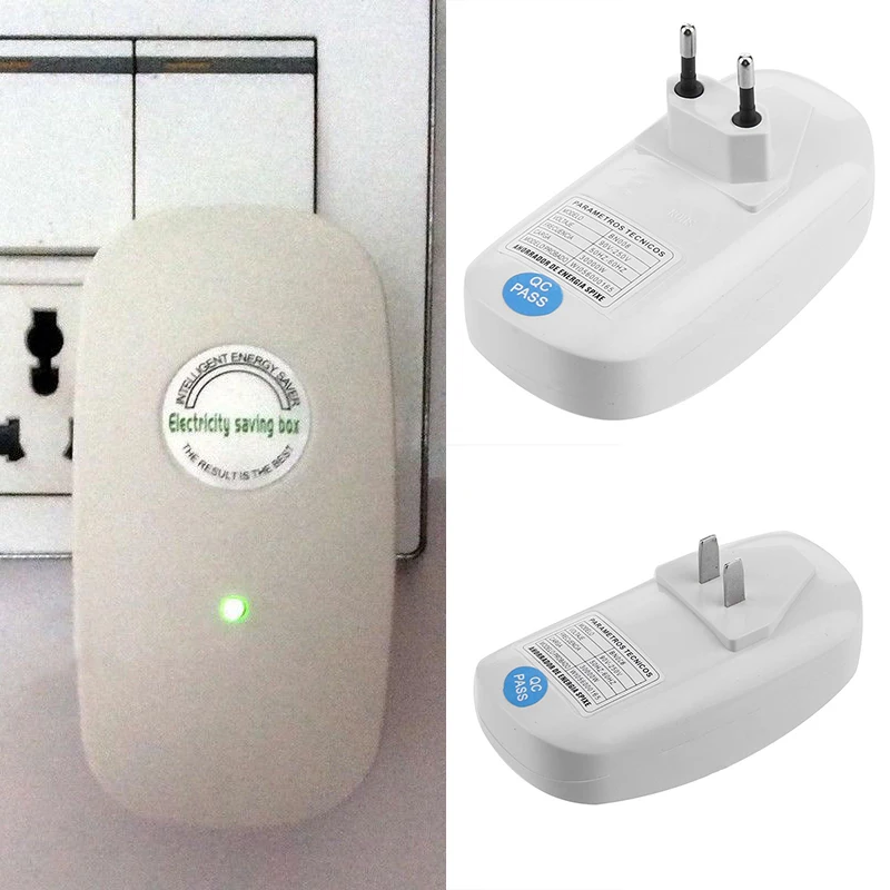 Мощность Saver США Plug Великобритания ЕС Разъем коробка сохранение 30% правил 110 В