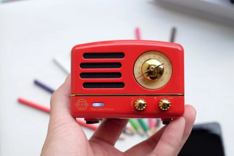 Maoking Маленький принц OTR динамик FM радио хиппи красный Мини Bluetooth Беспроводная Музыка металлический плейер MW-2 подарок для девочки