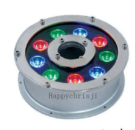 DC 24V Светодиодный светильник 12W x 1w многоцветный (RGB) цветной фонтан погружной |