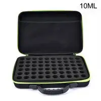 Green 60 бутылок Сумочка для эфирных масел решетки косметичка 10 мл/15 мл масло переноска держатель дорожная коробка для хранения лака для ногтей Органайзер - Цвет: Green
