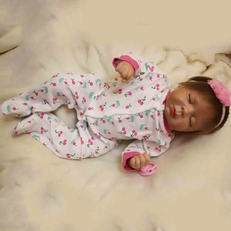Сопроводительная игрушка для сна куклы малышей 50 см силиконовые модные милые Reborn